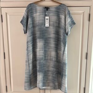 Eileen Fisher Gray Batik Dress NWT Size M